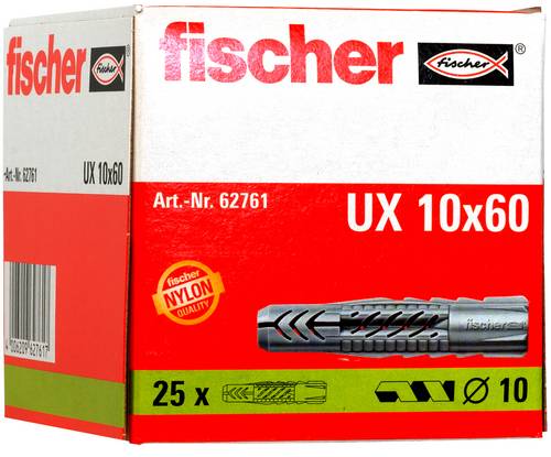 Fischer 62761 UX 10 x 60 Universaldübel 60mm 10mm 25St.