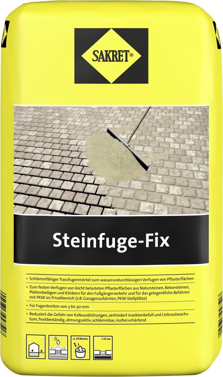 SAKRET Steinfuge Fix grau 20 kg