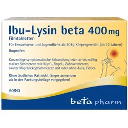 Ibu-lysin Beta 400 Mg Filmtabletten 50 St