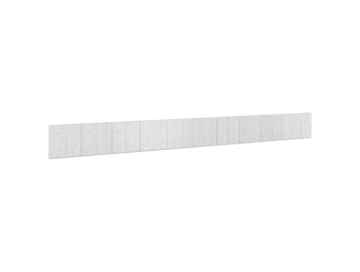 vidaXL Gabion mit 5 mm Draht und 5x5 cm Maschen 1050x10x100 cm 25 Längen, 4 Höhen, 4 Breiten , Einfachen Haken-und-Clip system, Stabile konstruktion für draußen