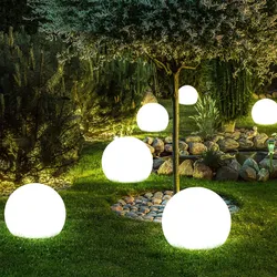 6x LED Außen Solar Steck Leuchten Erdspieß Balkon Kugel Strahler Park Lampen