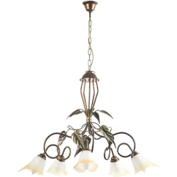 Kronleuchter Miranda Bronze/Olivgün max. 6 Watt