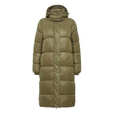 Schneejacke OXMO "Steppmantel OXAbby", Damen, Gr. 42, grün (dusty olive), Obermaterial: 100% Nylon NY., Mäntel Schneejacke