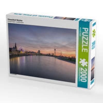 CALVENDO Puzzle Düsseldorf Skyline | 2000 Teile Lege-Größe 90 × 67 cm Foto-Puzzle für glückliche Stunden