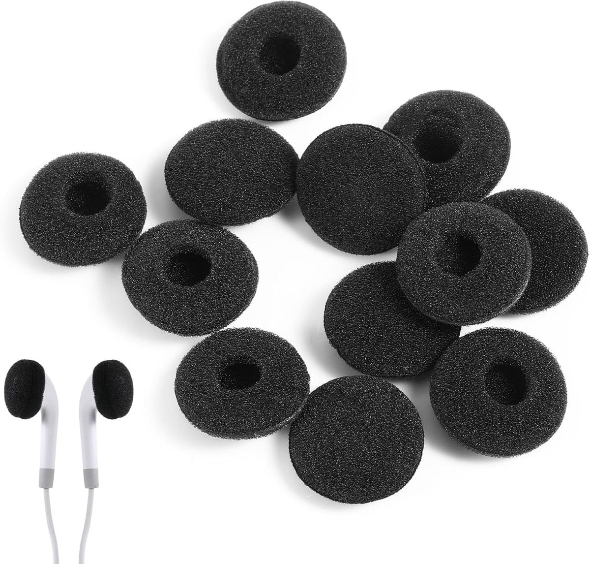 Vervangende schuimrubberen oorkussens voor hoofdtelefoons, 18 mm