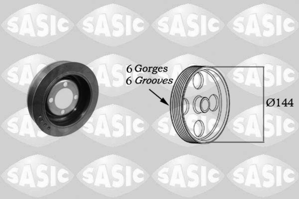 Sasic Puleggia della cinghia, albero motore 2150032