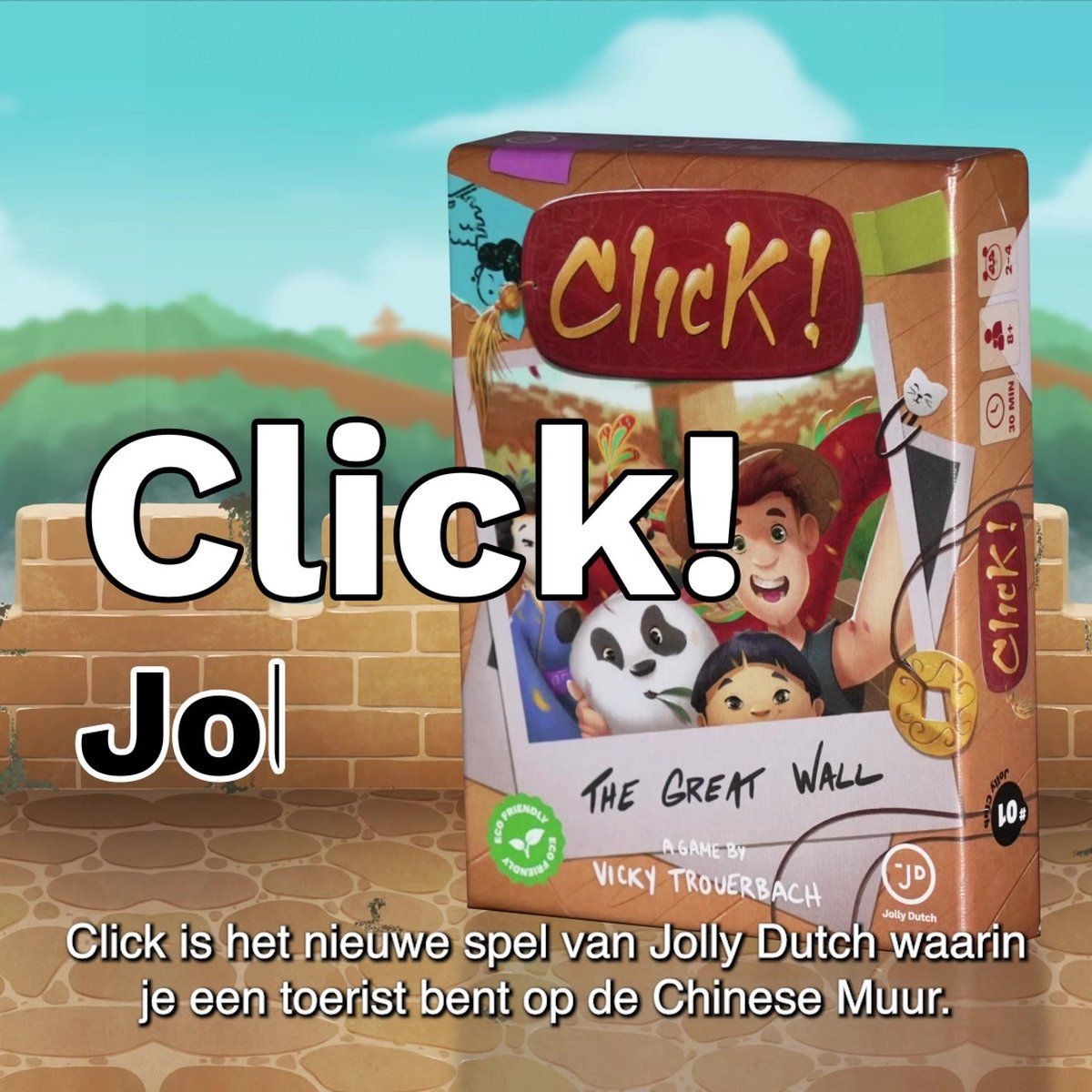 Jolly Dutch Click! The Great Wall Kaartspel ECOFRIENDLY