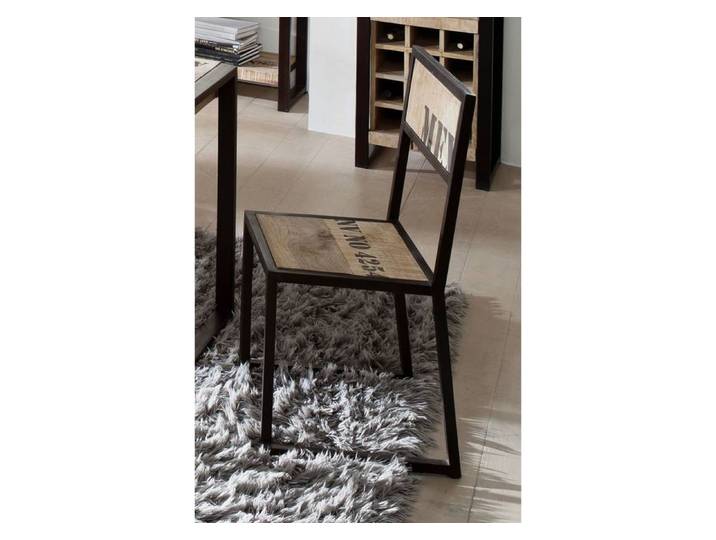 Stuhl Mango 45x46x92 natur bedruckt FACTORY #109