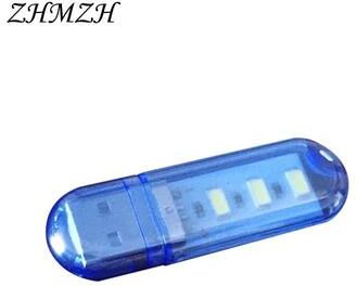 Uplift Picks Portable Mini USB LED Reading Light For Power Banks Laptops Travel blue B