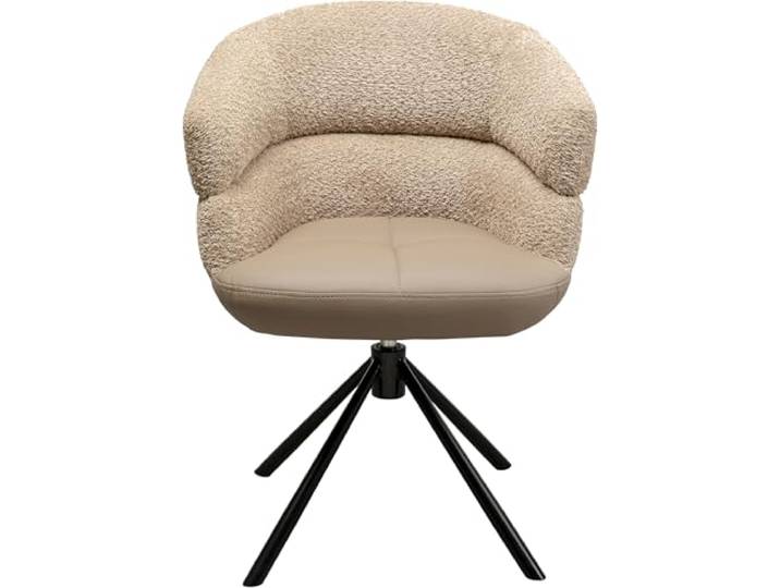 Kare Chaise avec accoudoirs pivotante Tasty Taupe Design