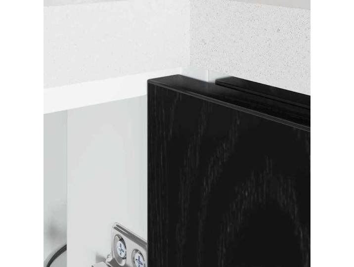 Noir Cabinet cuisine CHIC Buffet bas/Armoire cuisine d'angle Chêne noir 86x46x81 5 cm N9109