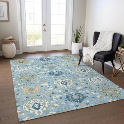 Addison Rugs Machine Washable Indoor/ Outdoor Traditional Kashan Chantille Rug