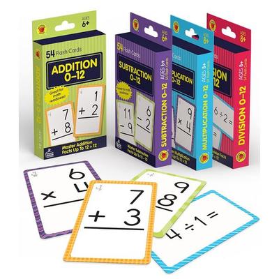 Brighter Child Math Flash Card Set - 4 Sets of Cards