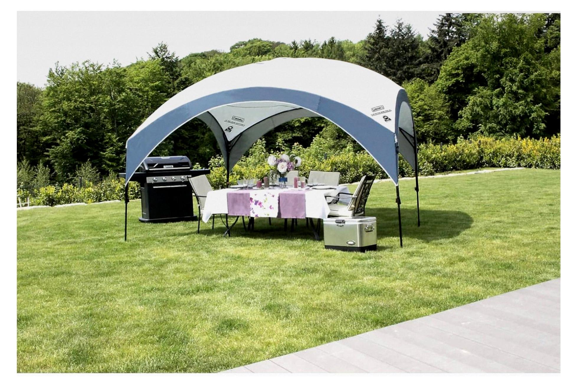 Pavillon Fast Pitch Shelter M 3x3m, Unterstand für Veranstaltungen, Garten und Camping, Stabile Stahlkonstruktion, Großes Zelt, Tragbarer Sonnenschutz LSF 50+