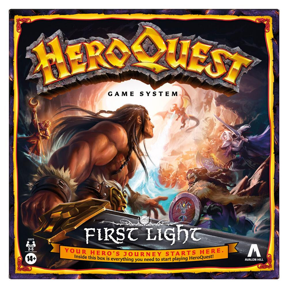 Hasbro HeroQuest First Light: Fantasy-avonturenbordspel voor 2-5 spelers (Spaanse editie)