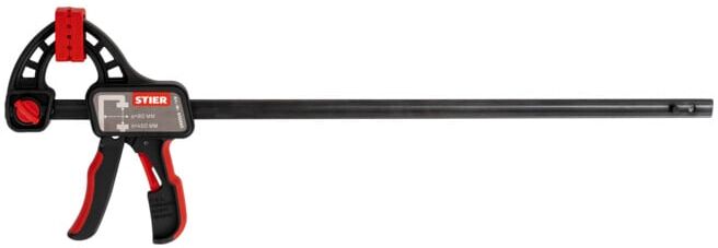 Serre-joint STIER, ouverture 450 mm, porte-à-faux 80 mm (905665)