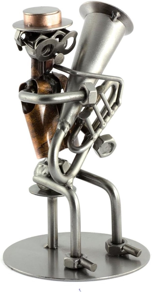 Uniek handgemaakt metalen decoratief beeldje voor op je bureau