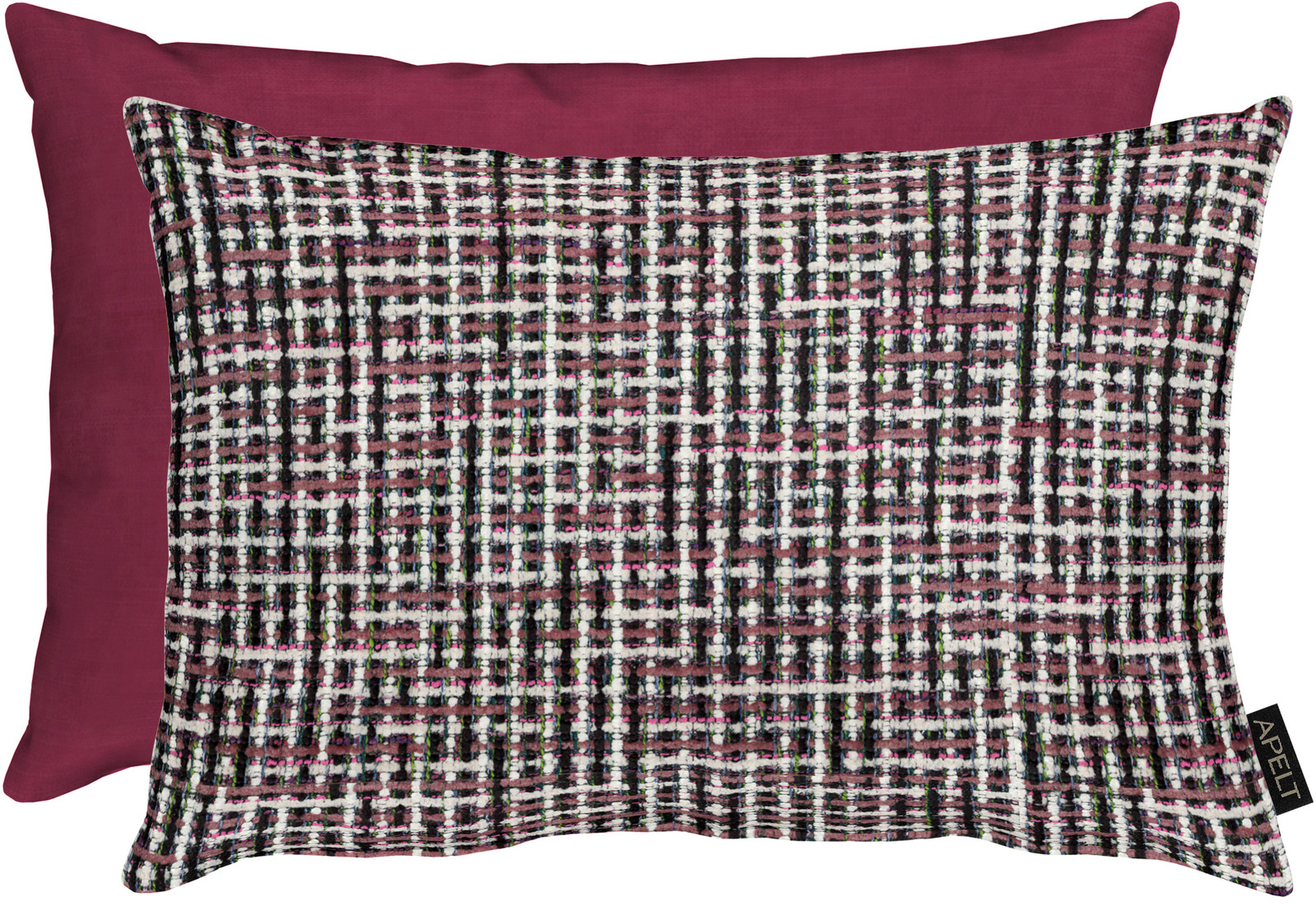 home24 Sierkussen Molly Rood/Rood, 35 x 45 cm, Geweven stof