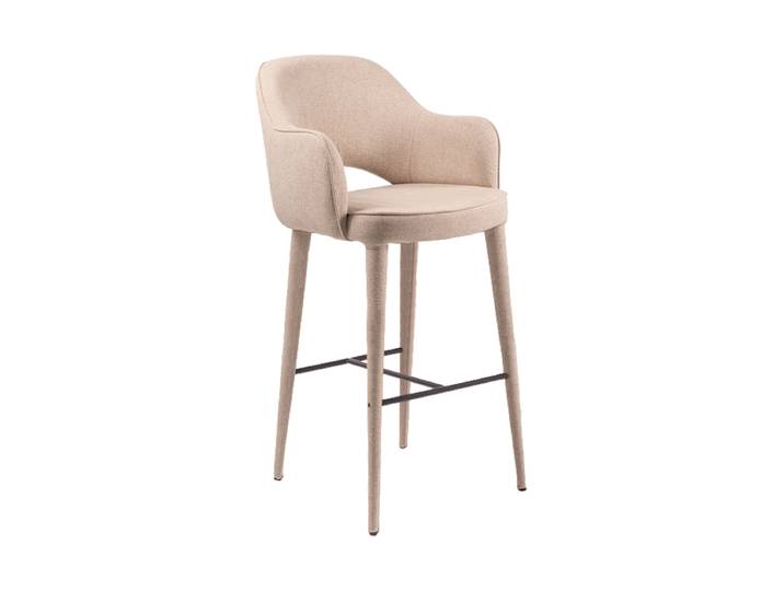 Design Barstuhl mit Armlehnen „Cosy“ Beige Pols Potten