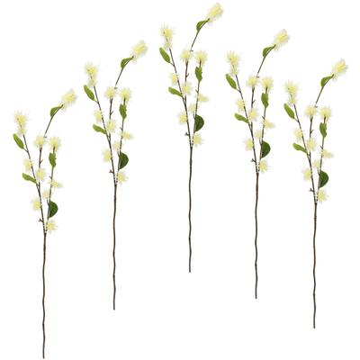 Kunstblume I.GE.A. "Zaubernuss", weiß, B:20cm H:100cm, Obermaterial: 93% Kunststoff, 7% Polyester, Kunstpflanzen, 5er Set