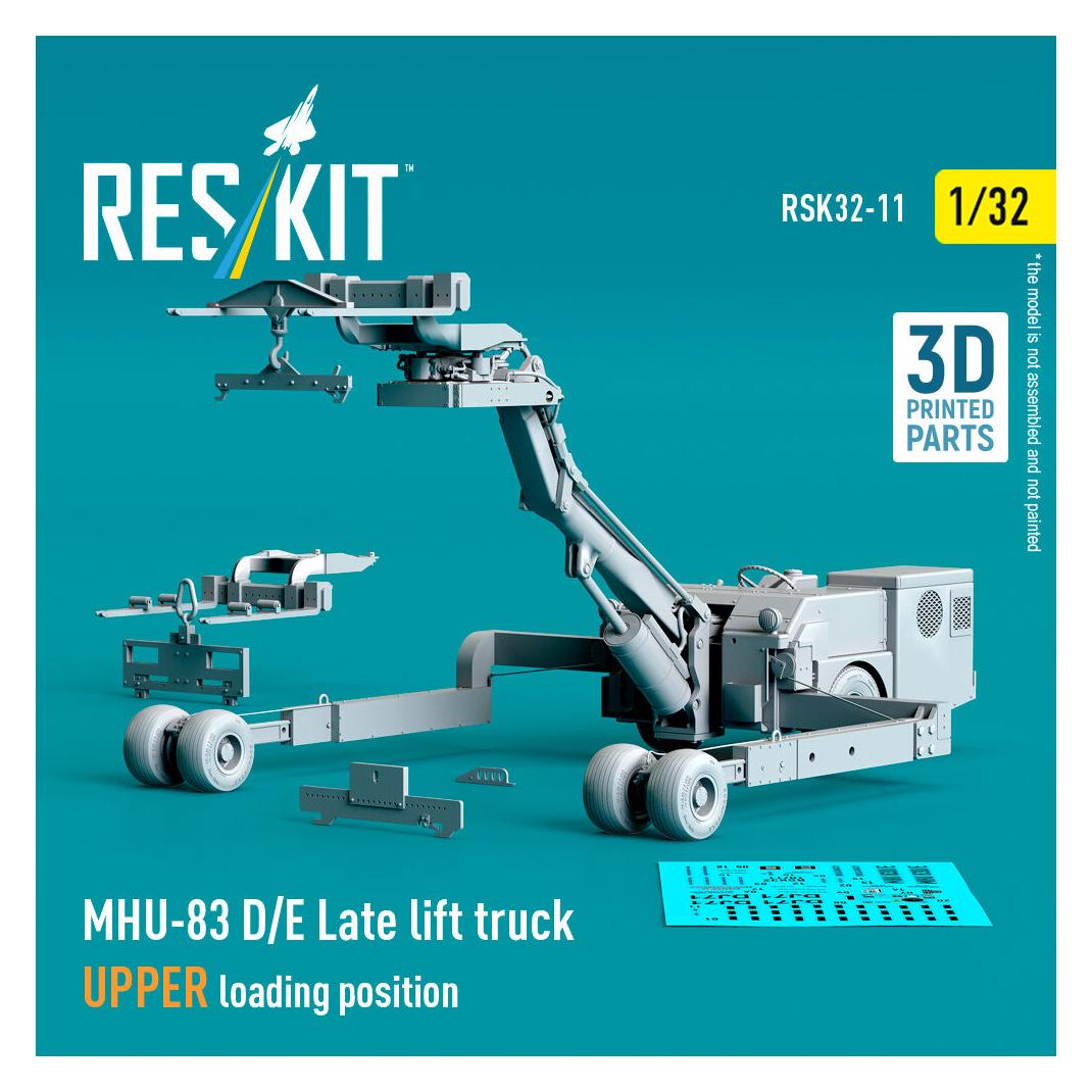 ResKit MHU-83 D/E Late lift truck UPPER loading position (3D Printed model kit) (RSK32-0011)
