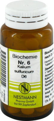 NESTMANN Pharma GmbH BIOCHEMIE 6 Kalium sulfuricum D 6 Tabletten 100 St 05955910