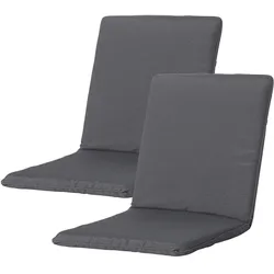Casativo, Sitzkissen, Komfortable Niederlehner-Auflage, 2er Set (97 x 49 cm)