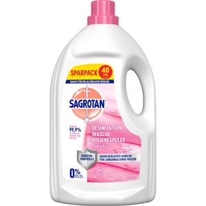 Sagrotan Hygienespüler Sensitiv, ohne Duft- und Farbstoffe, desinfizierend ab 20°C, für alle Textilien, 3 L, 40 WL