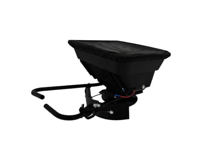ATV-Streuer Quad Streugerät 43,5L Trichter 12V 560RPM Anhänger für Dünger, Saatgut, Sand, Salz, verstellbare Streuhauben, 1.500 Quadratmeter, inkl. Deflektor, Regenschutz