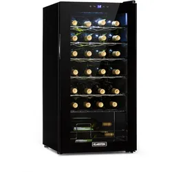 Shiraz 28 Uno Weinkühlschrank 74l 28Fl Touch-Bedienfeld  5-18°C Schwarz 28 Flaschen 1 Kühlzone