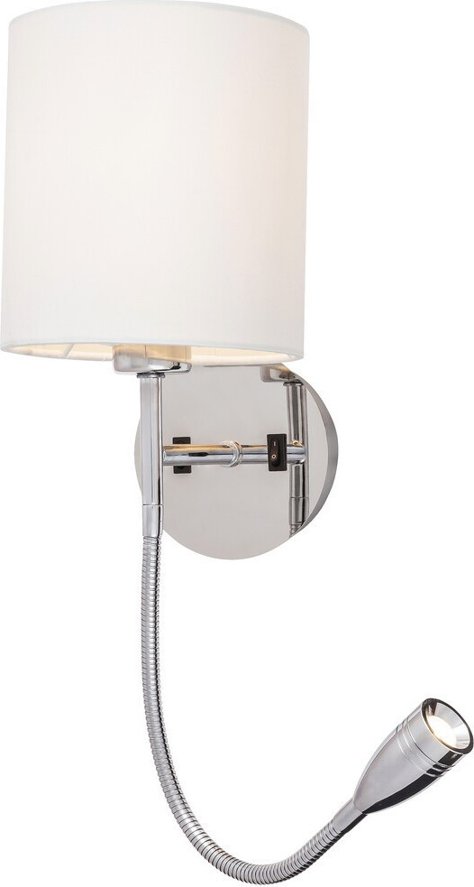 Rabalux Larkin Wandlamp, E27, 3W, 2800K, 205lm, Zilver-wit, 50 cm