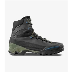 La Sportiva, Herren, Wanderschuhe, Bergschuhe Aequilibrium LT GTX - carbon/cypress (42), Grün, Grau