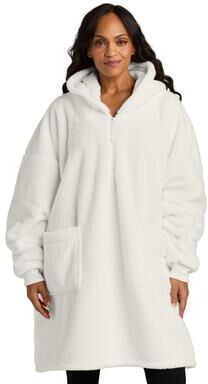 Port Authority BP42 Plush Poncho T-Shirt in Marshmallow size OSFA   Polyester