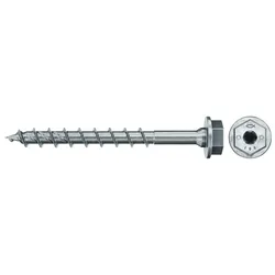 Fischer Spanplattenschraube 10,0x120 II HWTF BC, Sechskantkopf, Innenstern TX, Vollgewinde - 566378