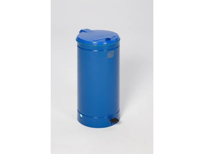 PROREGAL® Mülleimer Tretabfallsammler Euro-Pedal für 60/70L Säcke, 70x45x45cm Blau