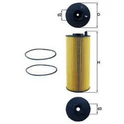 Ölfilter MAHLE OX 1059D