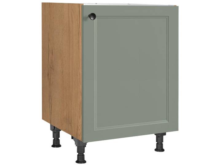 Spülenunterschrank, Grün, 60x87x56 cm, Metall, Einzeln Stellbar, Modern, Nobilia