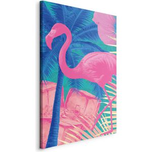 Artgeist Wandbild Flamingo, Leinwand, Hochformat, 60 x 90 cm