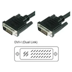 EFB ICOC-DVI-8900 DVI-I 24+5 Dual Link, Anschlusskabel Stecker/Stecker, Analog / Digital, 1,8m ICOCDVI8900