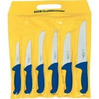 ErgoGrip Messersatz, 6-teilig blau, Block-, Stech-, Sortier-, Ausbeinmesser