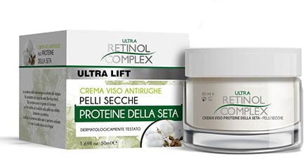 Retinol Complex CREMA VISO ANTIRUGHE PER PELLI SECCHE PROTEINE DELLA SETA 50 ML