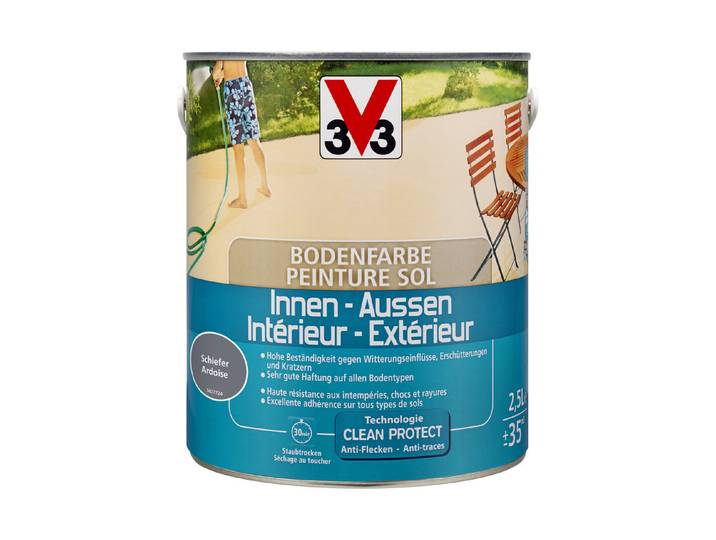 V33 Spezialbodenfarbe Ardoise 2.5 l