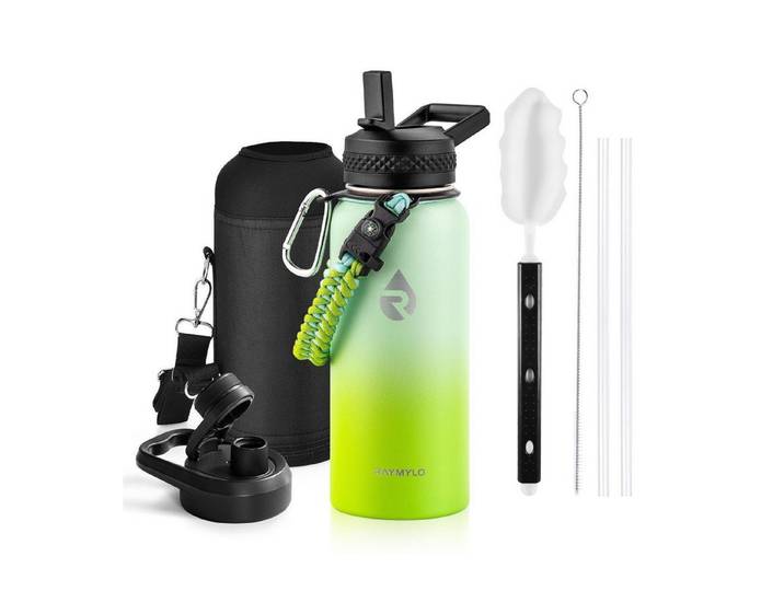 LuxusKollektion Isolierflasche Thermosflasche Edelstahl 1L Ombre Grün