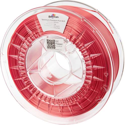 Spectrum Filaments 80443 PLA SILK Filament PLA-Seide Seidig glänzend 1.75mm 1000g Ruby Red, Rot 1St.