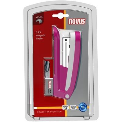 NOVUS Heftgerät E25 pink Blister