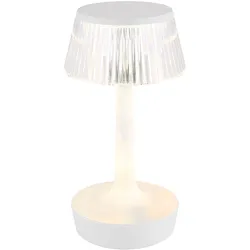 LED Tischlampe Touchdimmer Wohnzimmerlampe Tischleuchte Nachttischlampe, Kristalleffekt, warmweiß-kaltweiß, H 23 cm