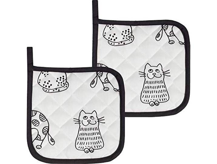Kracht Topflappen Katzenreihe 2er-Pack Katzen Größe 20x20 cm
