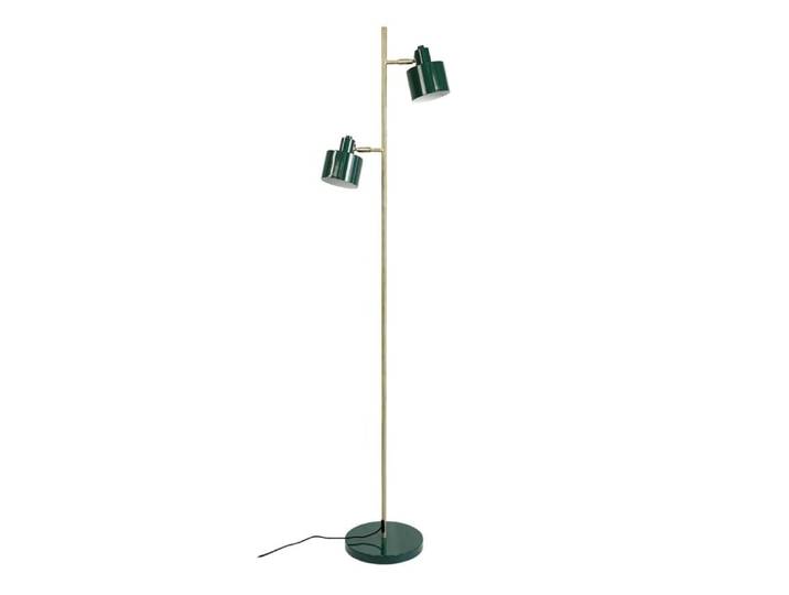 Lampadaire en métal vert foncé/ laiton