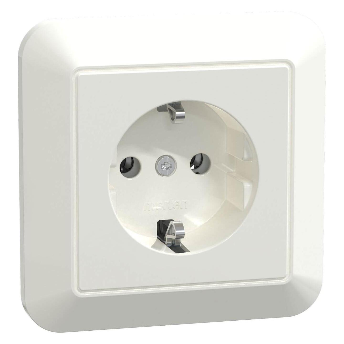 Merten MEG2300-1019 Steckdose CEE 7/3 Weiss (MEG2300-1019)