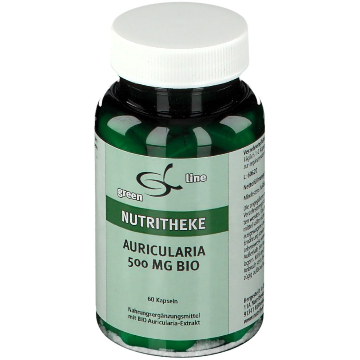 Auricularia 500 mg Bio Kapseln 60 St